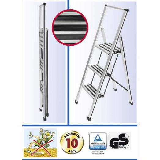 Escabeau Pliable 3 Marches Aluminium Escabeau Pliable 3 Marches