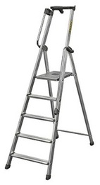Escabeau aluminium avec rampe 7 marches