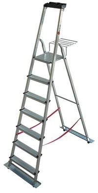 Escabeau aluminium de jardin 7 marches