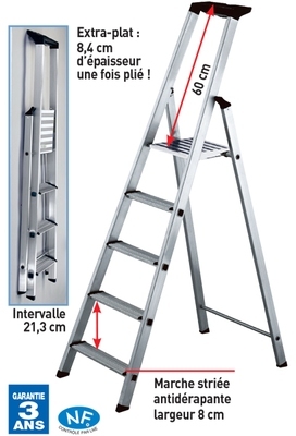 Escabeau compact TUBESCA - Escabeau compact TUBESC