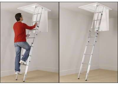 Escalier Escamotable Professionnel 2 Plans et 3 Pl