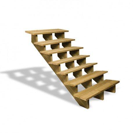 Escalier en bois 7 marches