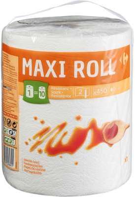 Essuie-tout Maxi Roll Carrefour - le rouleau de 450 Essuie-tout Maxi Roll Carrefour