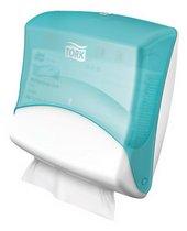 Distributeur chiffons Tork W4 bleu.
