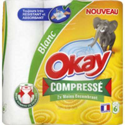 Essuie-tout Compressé blanc