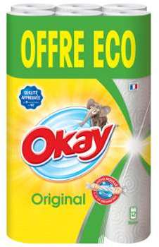 Essuie-tout Blanc Okay Essuie-tout Blanc Okay