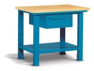Etabli pro plateau bois et tiroir 1m