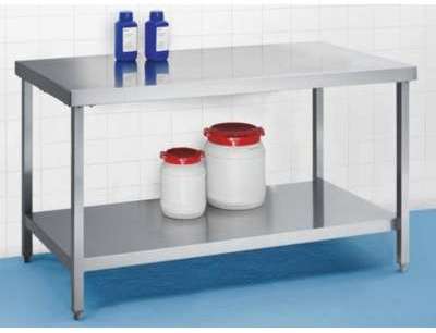 Table de travail en inox - hauteur de travail 850
