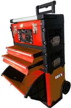 Servante metallique 3 en 1 52x31x72cm + acc