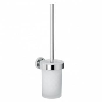 Basic Wall - Brosse WC murale - métal chromé/verre