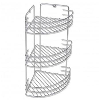 VidaXL Étagère dangle de salle bain en métal