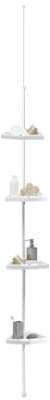tagère télescopique pour la douche 135 à 250 cm Blanc tagère télescopique pour