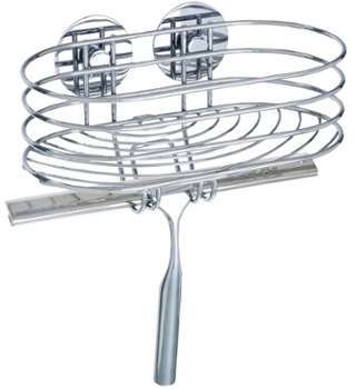 WENKO Turbo-Loc tablette murale avec raclette de douche WENKO Turbo-Loc tablette murale
