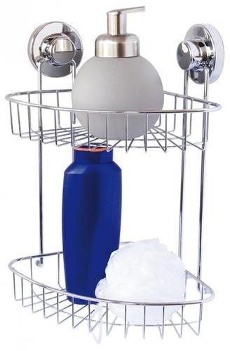 Étagère dangle fixée par ventouses Chrome PLANETE