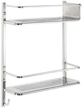 Etagère double de douche Palatino - Inox - ALLIBERT Etagère double de douche Palatino