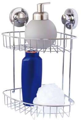 ETAGERE ANGLE DBLE FIX CHROME Chromé - HOMEMAISON