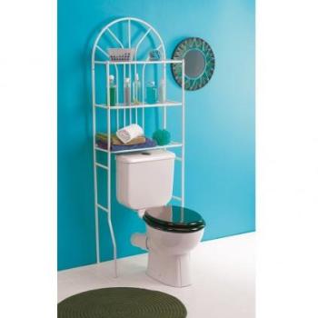 Etagère WC métal dessus toilettes