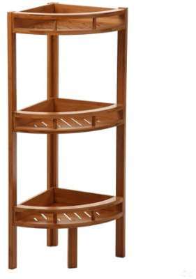 Etagère dangle en bambou à 3 niveaux - 4 pieds -