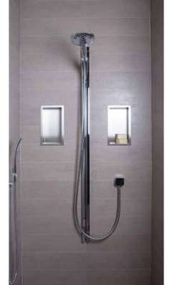 Niche à encastrer en inox ouverte 150-mm - BANYO