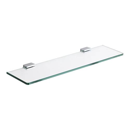Tablette Salle de Bain Verre Zinc Chromé Design Mo