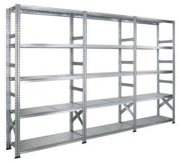 Rayonnage métallique galvanisé longueur 3 mètres Rayonnage métallique galvanisé