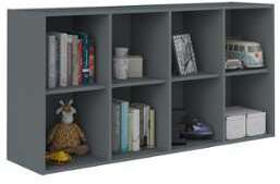 Meuble de Rangements Moov 8 Cases Gris Anthracite Meuble de Rangements Moov