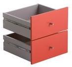 Lot de 2 tiroirs en bois L32cm H32cm pour étagères Lot de 2 tiroirs en bois L32cm
