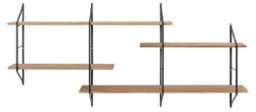 Etagère murale XL bois et métal BRIDGE Etagère murale XL bois et