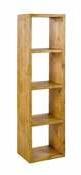 Etagère cube en pin massif teinté ciré COLORADO 4 niches Etagère cube en pin massif