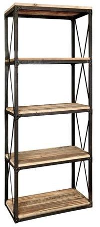 Etagère Industrielle en Bois et Métal Rose & Moore