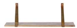 Etagère murale métal rouille et bois 80cm MODO Etagère murale métal rouille