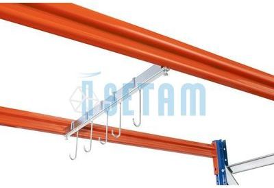 Support tubulaire penderie L.100 cm