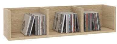 Etagère murale range-CDs NELLO décor sonoma Etagère murale range-CDs NELLO