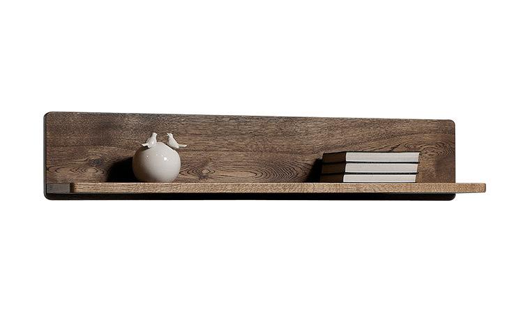 ÉTAGÈRE MURALE EN CHÊNE BROSSÉ BRULÉ OU NATUREL -
