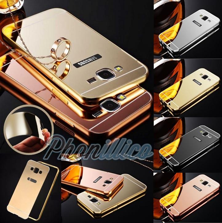 Coque Housse Etui Bumper Alu Miroir pour samsung G
