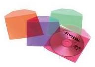 Lot 50 pochettes CD couleurs avec rabat