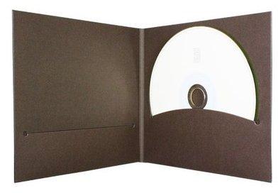 Pochette CD digifile vierge carton Brun