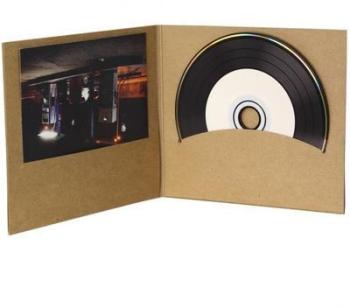 Pochette CD digifile vierge carton Kraft pour disq