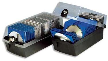 Boîte de rangement pour CD Han Max 60. Boite en po