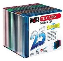Pack 25 boîtiers CD slim cristal