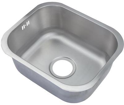 Petit Evier inox sous plan - 1 bac en acier brossé