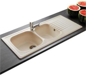 Evier céramique capuccino Villeroy & Boch TARGA 2