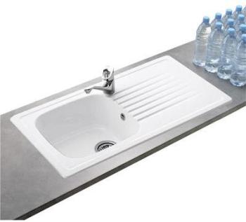 Evier céramique blanc Villeroy & Boch TARGA 1 bac