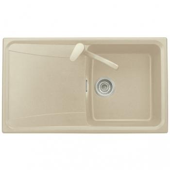 Evier OFENTO Granit beige 1 bac égouttoir à encast