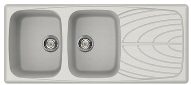 ELLECI évier MASTER 500 (Blanc - Granitek)
