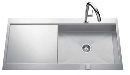 Evier sur plan LUISINA ADAGIO PLUS 1 cuve Inox Sat