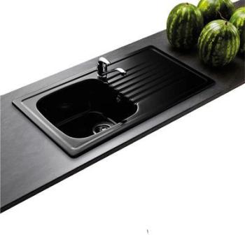 Evier céramique noir brillant Villeroy Boch TARGA 1 Evier céramique noir brillant