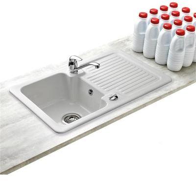 Evier céramique blanc Villeroy & Boch CONDOR 1 bac
