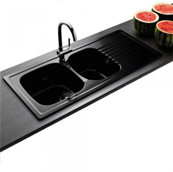 Evier céramique noir brillant Villeroy & Boch TARG