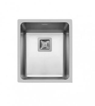 Evier LAGO Inox lisse 1 cuve carré 38 x 44 cm sous